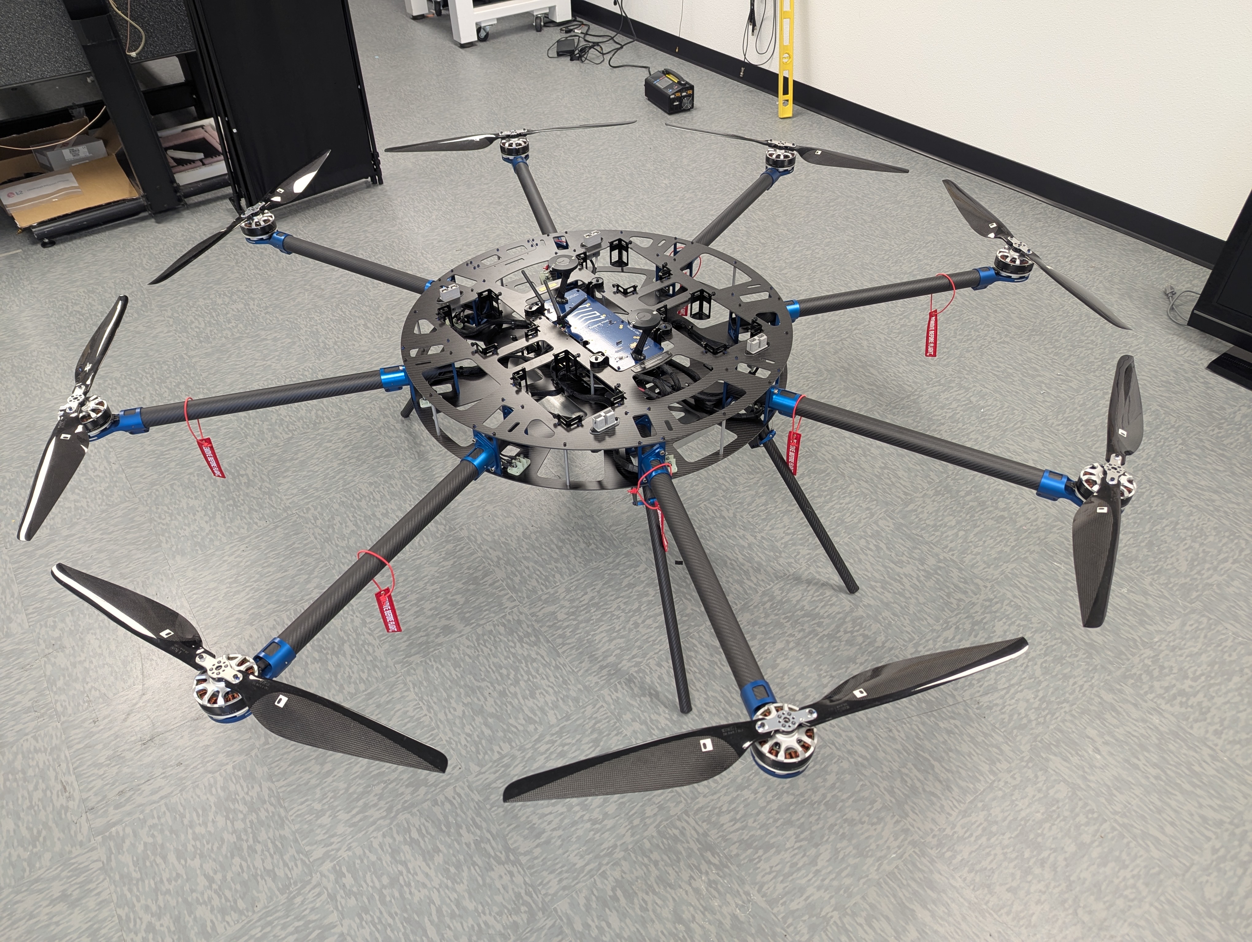 Octocopter drone